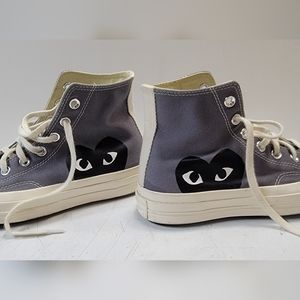 Comme Des Garcons CDG Grey Converse All Star Mens 5, Womens 7